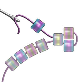 Miyuki Triangle Beads Peyote Stitch Bracelet Instructions